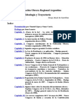 La Federación Obrera Regional Argentina. Ideología y Trayectoria (RTF)