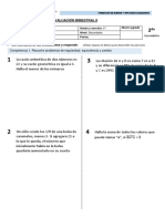 Evaluación bimestral de razonamiento matemático