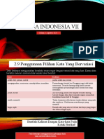 Bahasa Indonesia VII, Selasa 2 Agustus 2022