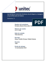 Ley Del Banco Central de Honduras Ley de Seguro y Reaseguro o Ley de Mercado de Valores