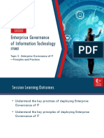 Topic 2 - Enterprise Governance Practices