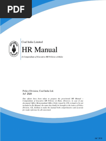 HR Manual July 2020 CIL
