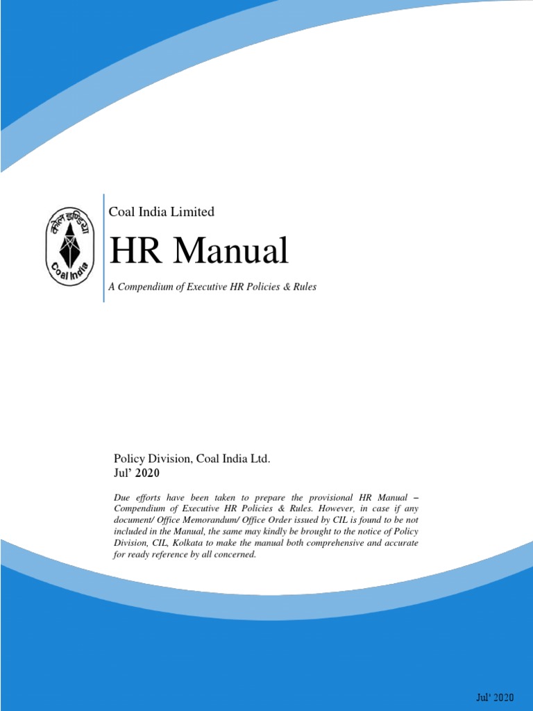 CIL HR Manual: Executive Policies 2020 | PDF | Pension | Employee Benefits
