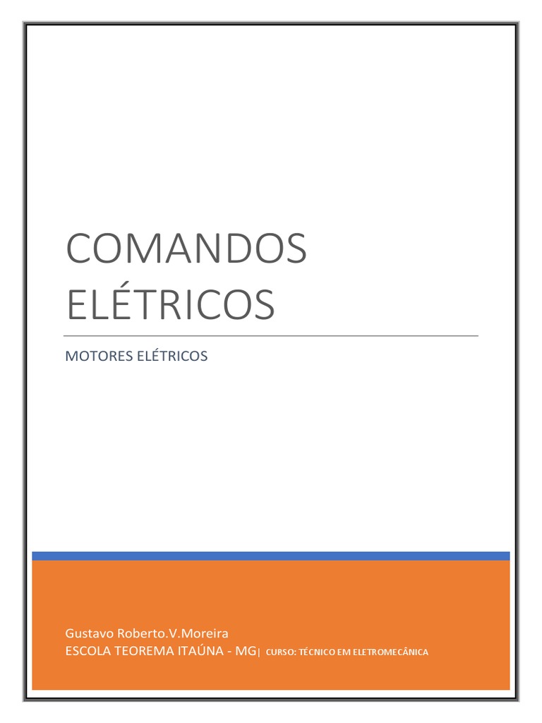 Comandos Elétricos Motores Elétricos | PDF | Motor elétrico ...