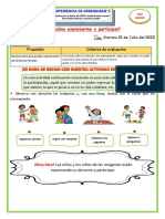 FICHA 15 DE JULIO 2do GRADO TUTORÍA