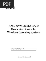 Amd Nvme/Sata Raid Quick Start Guide For Windows Operating Systems