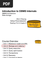 Introduction To DBMS Internals: Alvin Cheung Aditya Parameswaran