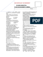 Examen Bimestral II Comunicacion