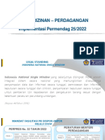 SSM Perizinan - Perdagangan Implementasi Permendag 25/2022: Lembaga National Single Window