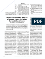 Paper Survival For Inmmunity The Price of Immun System Activation For Bumblebee Workers