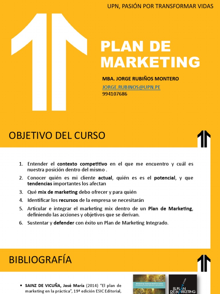 01 PDF Plan de Marketing - Sesión 1 | PDF | Marketing | Presupuesto