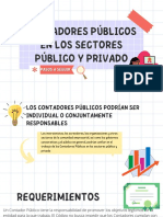 Contadores Públicos en Los Sectores Público y Privado