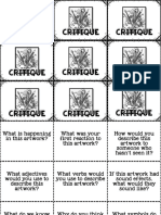 Art Critique Cards