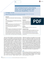 Antipsychotic and Antidepressant Prescribing For 704 297 Children and Young People With and Without Intellectual Disabilities Record Linkage Study