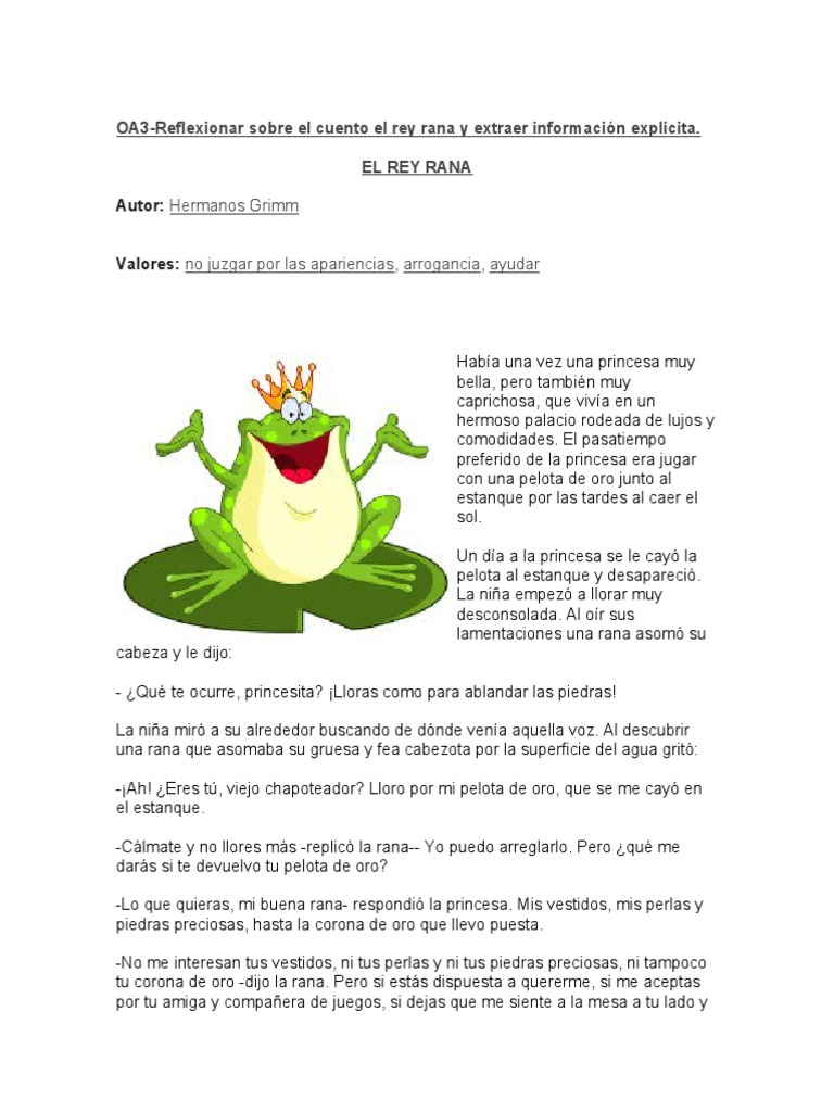 El Rey Rana | PDF | Poesía | Clásicos, image size:768x1024