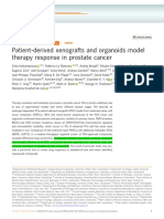 2 21 PDX and Organoids Model Therapy Response in Prostate Cancer