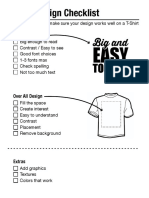 T-Shirt Design Checklist: Big and Big and