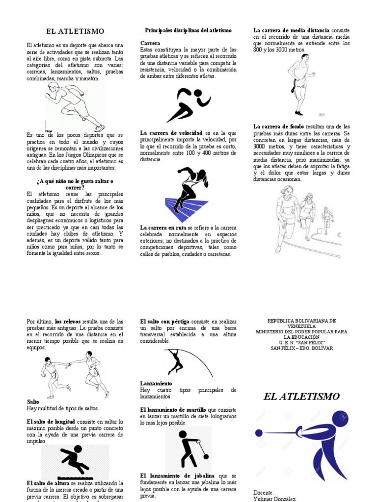 Atletismo Educ Fisica | PDF | Deporte del atletismo | Deportes