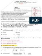 GABARITO - Atividades Revisão 1º Bimestre - Contabilidade de Custos - 2º Contábeis