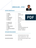 Curriculum Vitae (Pascual Condori Flores)