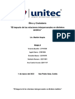 Articulo El Impacto de Las Relaciones Interpersonales en Distintos Ambitos