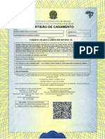 Casamento e divórcio certidão