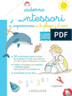 Cuaderno Montessoride Experiencias en La Playa y El Mar 3 A 6 Años