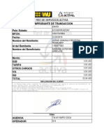 Comprobante de Transaccion Tipo de Servicio: País/ Estado: MTCN: Fecha: Nombre Del Remitente: Id Del Remitente Nombre Del Beneficiario