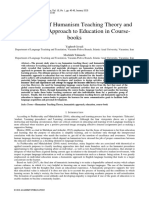 Application of Humanism Teaching Theory and Humanistic Approach To Education in Course-Books