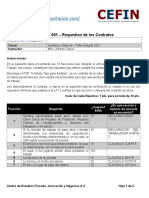 Actividad 001 - Lista de Verificación Análisis de Contrato