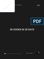 30 Hooks in 30 Days: Short Form Video Content