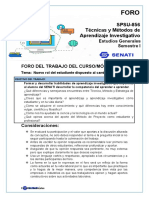 Foro Temático-Técnicas y Métodos de Aprendizaje.