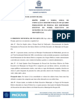 LEIS MUNICIPAIS - 1031 - 2022 - Quadro de Servidores Efetivos e Prévia Concurso 2022