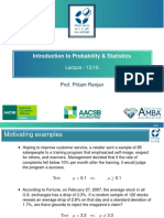 Introduction To Probability & Statistics: Lecture - 15/16