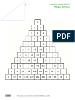 Triángulo de Pascal: patrones y números triangulares