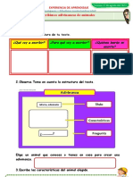 D5 A1 FICHA Escribimos Adivinanzas de Animales