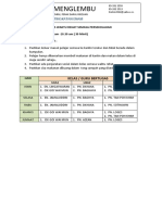 Jadual Tugas Waktu Rehat Kelas U6