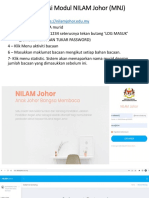 Cara-Cara Mengisi Modul NILAM Johor (MNJ)