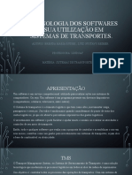 Softwares Mais Utilizados em Sistemas de Transportes Brenda e Luis