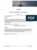 Artigo Geotecnia - ENSAIO DE PERMEABILIDADE DO SOLO - CARGA VARIÁVEL