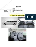 Foton K0 19 asientos minibus 2023 $34,565