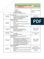 Rancangan Pengajaran Program Transisi Minggu Ke 2: 27 MAC 2021 (AHAD)