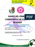 Bases Del Campeonato de Futbol Femenina