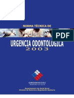 Norma General Tecnica Urgencia Odontologica