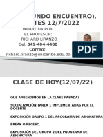 Clase Virtual Tic Segundo Encuentro Martes 12-7-22 de 6 A 10 P.M