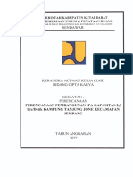 KAK Perencanaan Pembangunan IPA Kapasitas 2,5 LTR Per Detik Kampung Tanjung Jone Kecamatan Jempang