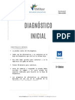 Diagnostico Inicial Matematica 5basico