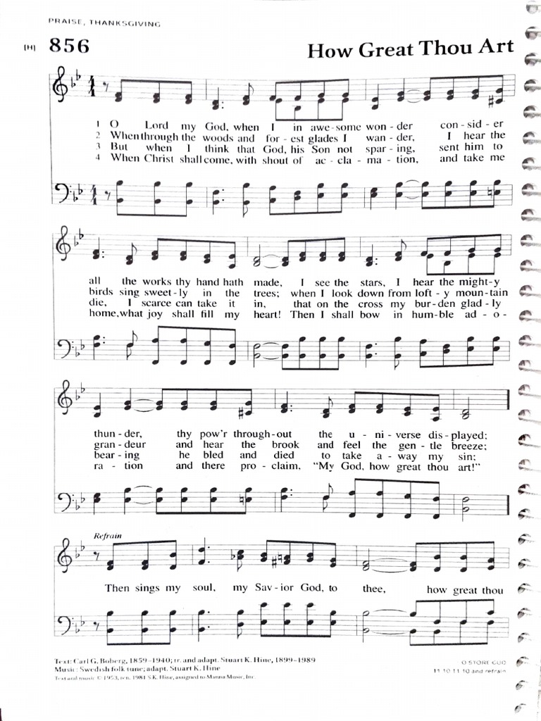 How Great Thou Art | PDF