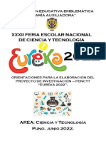 Boletin Informativo XXXII FENCYT - 2022