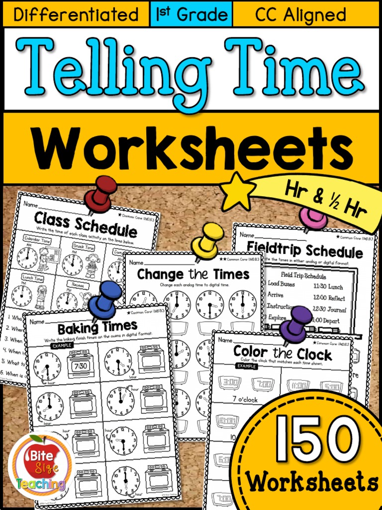 Telling Time Worksheets | PDF | Worksheet | Cognition